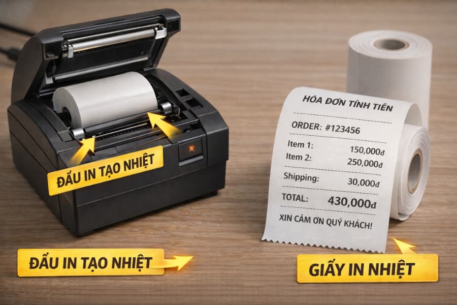 Ảnh: Hình thức in sử dụng nhiệt